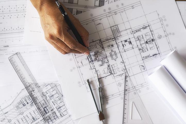 مخطط تصميم المطعم floor plan